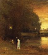 George Inness Over the River oil painting reproduction